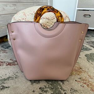 Isabelle Blush Pink Pure Statement Handles Large Tote Handbag